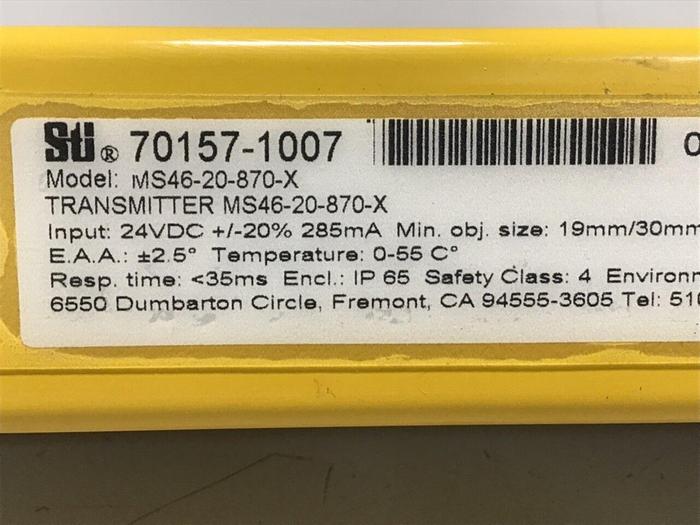 Used STI Light Curtain MS46-20-870-X USED