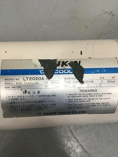 Used DAIKIN Heat Exchanger / Oil Cooler LT2020A-10 #136017
