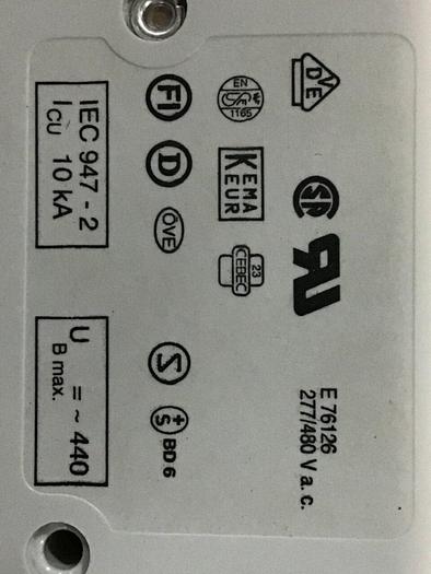 Used ABB 10 Amp Circuit Breaker S262-B10 #119584