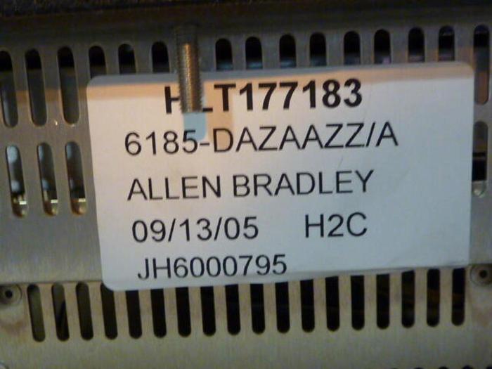 Used ALLEN BRADLEY Flat Panel Monitor 6185-DAZAAZZ SER A Used