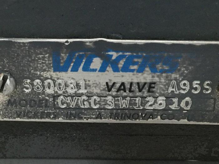 Used VICKERS Relief Valve CVGC 3 W 125 10 #110431