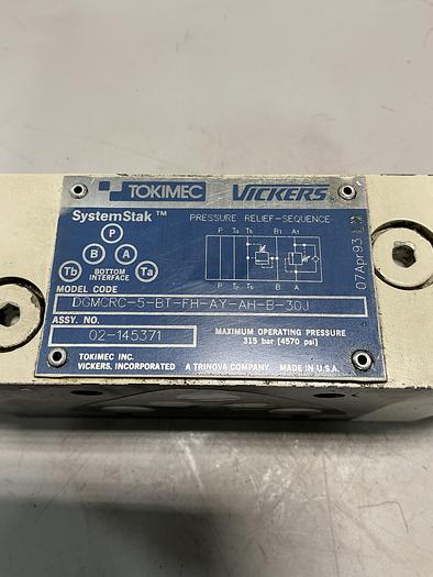 Used VICKERS DGMCRC-5-BT-FH-AY-AH-B-30J