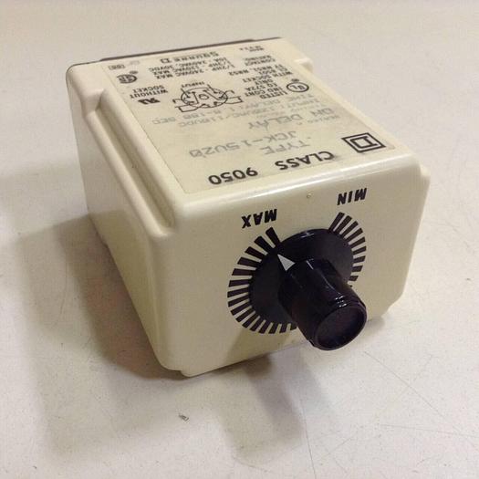 Used SQUARE D Timing Relay 9050 JCK-15V20 #86903