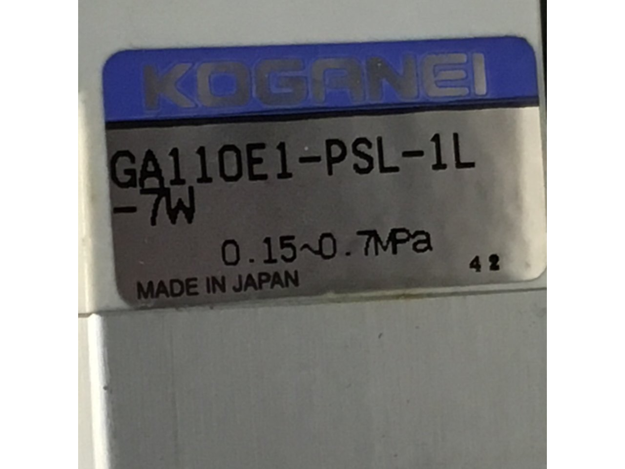 Used KOGANEI Block w/ Valves PBM6P-3W USED