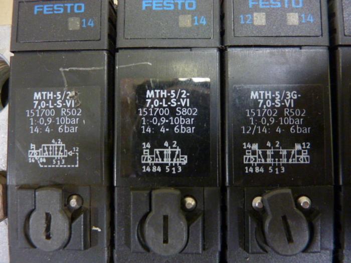 Used FESTO Control Block w/ Valves IFB8-03 #52683