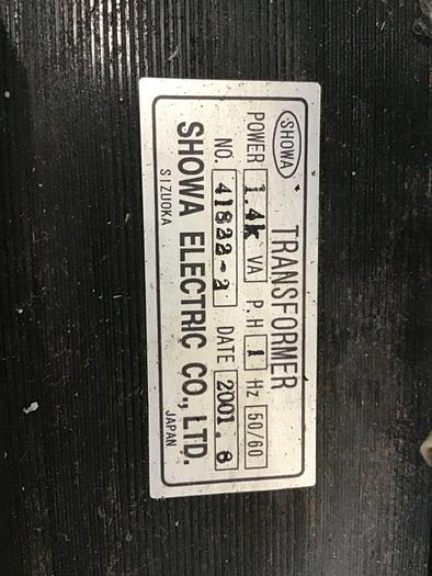 Used SHOWA 1.4 VA Transformer 41822-2 #136179