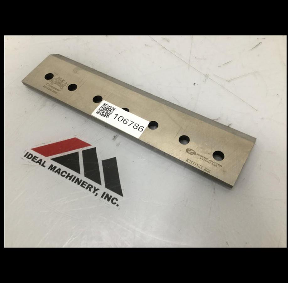 Used ZENITH CUTTER Granulator Blade / Knife K53335Z2 E06 #106786