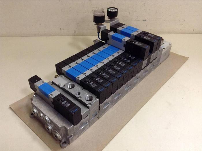 Used FESTO Control Block w/ Valves IMP2-03-1 #70459