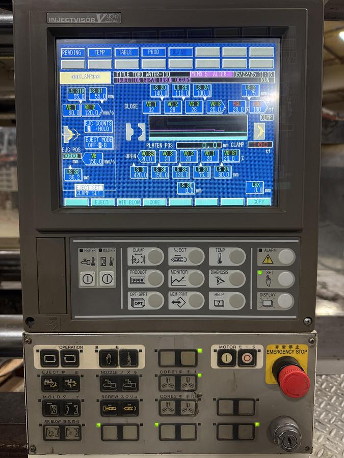 Used TOSHIBA EC180V21-4A 180 Ton Injection Molding Machine USED #140952