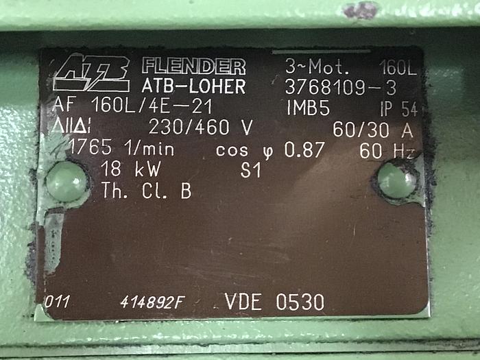 Used FLENDER Motor AF 160L/4E-21 Used #138507