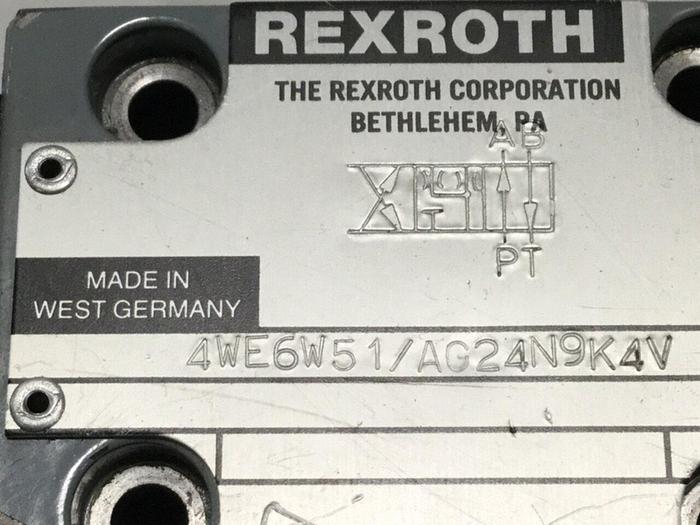 Used REXROTH Valve 4WE6W51/AG24N9K4V #110860