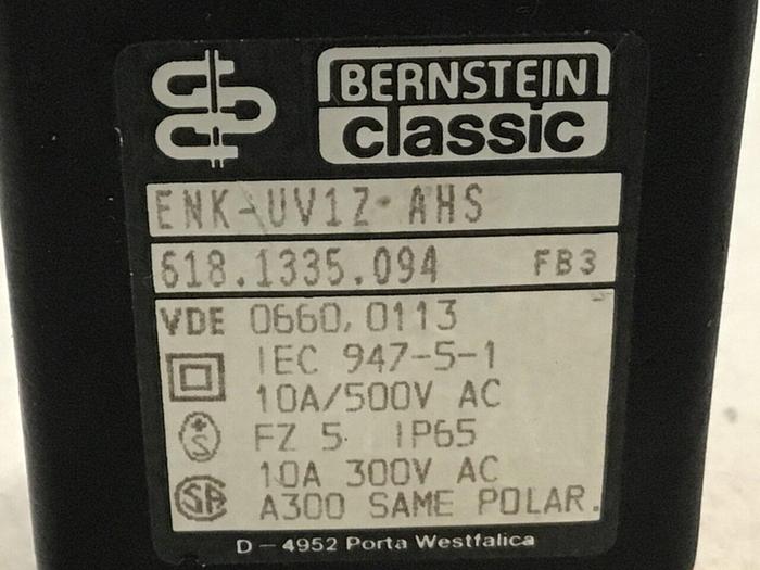 Used BERNSTEIN Limit Switch ENK-UV1Z AHS Used