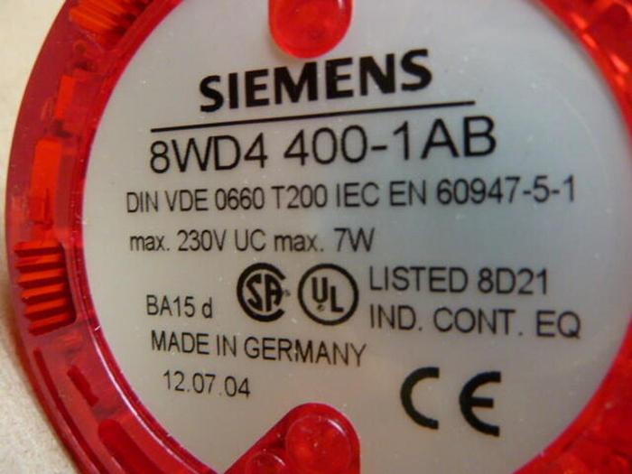 Used SIEMENS Red Stack Light 8WD4 400-IAB #29596