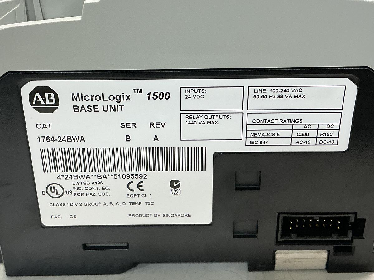 Used ALLEN BRADLEY 1764-24BWA SER B
