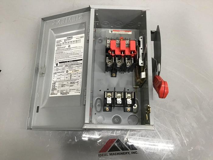 Used SIEMENS 30 Amp Disconnect Switch HF361 #133301