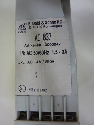 Used DOLD Relay AI 837 #48491