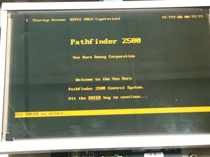 Used VAN DORN Operator Control Station PATHFINDER 2500 MONOCHROME Used