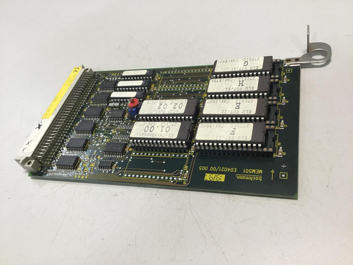 Used BACHMANN ELECTRONIC Circuit Board E04021/00 MEM501 #103108