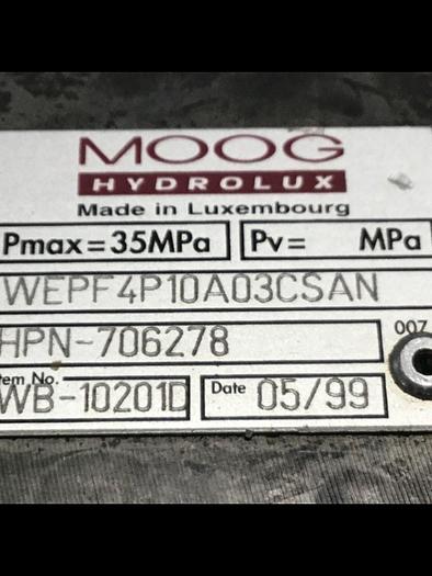 Used MOOG Valve WEPF4P10A03CSAN Used