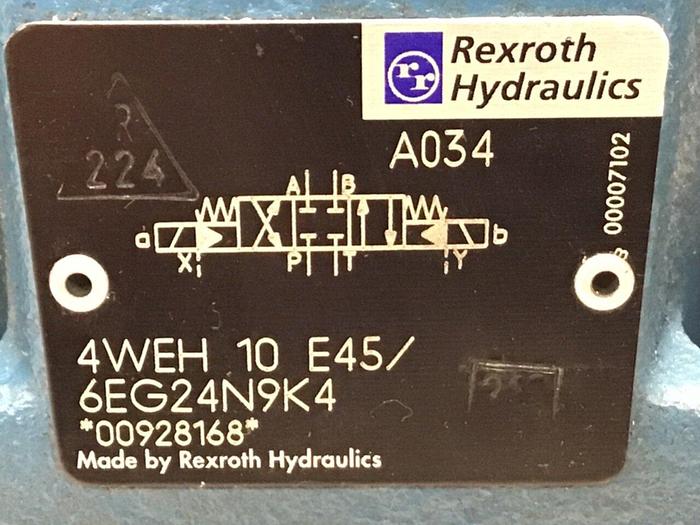 Used REXROTH Valve 4WEH 10E45/6EG24N9K4 #130948