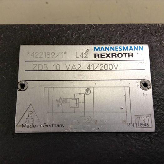 Used REXROTH Valve ZDB10VA241200V #84283