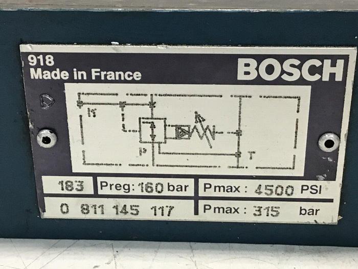 Used BOSCH Pressure Relief Valve 0 811 145 117 Used