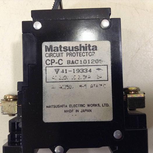 Used MATSUSHITA ELECTRIC 2 Amp Circuit Protector C10 M-5 #75727