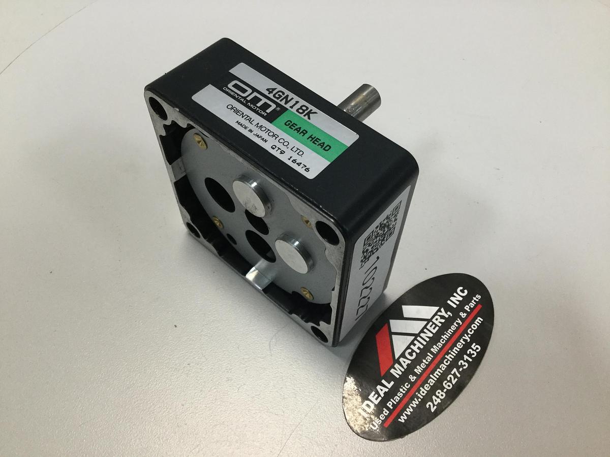 Used ORIENTAL MOTOR Gear Head 4GN18K Used