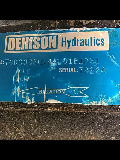 Used DENISON HYDRAULICS Pump T6DC0380141L01B1P31 Used #144721