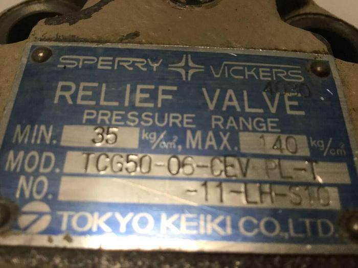 Used VICKERS Relief Valve TCG50-06-CEV-PL-T-11-LH-S10 #99384