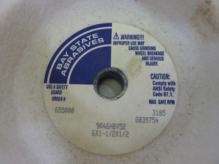 BAY STATE ABRASIVES Grinding Wheel 9A46H8V52 #57843