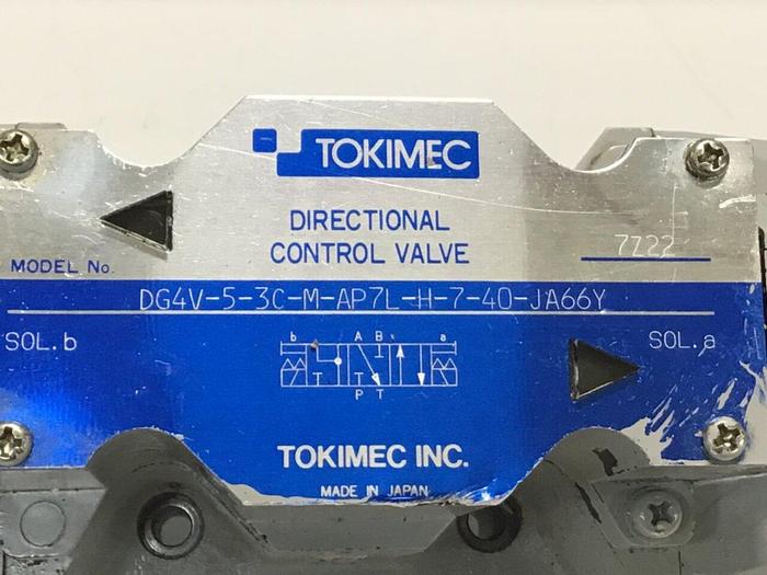 Used TOKIMEC Valve DG4V-5-3C-M-AP7L-40-JA66Y #126876