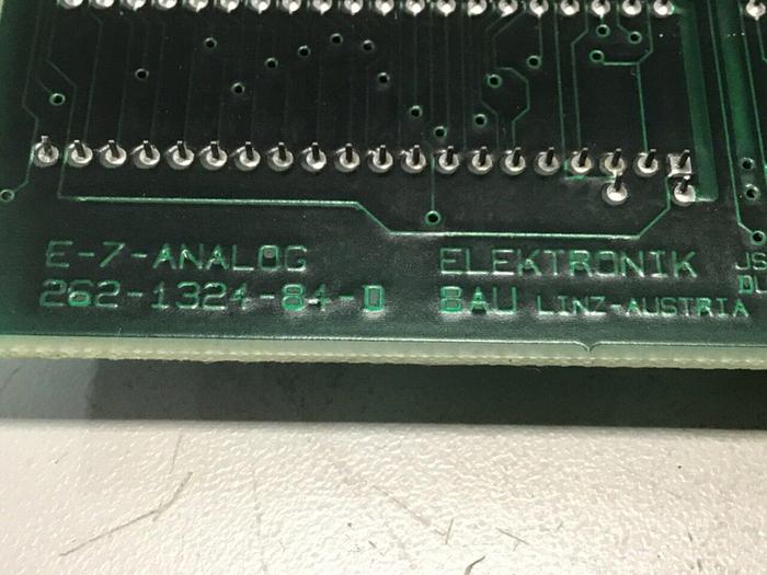 Used ELEKTRONIK Circuit Board E-7-ANALOG 262-1324-84-D USED