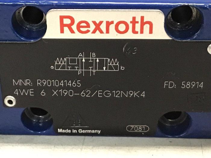 Used REXROTH Directional Valve 4WE6X19062/EG12N9K4 #122805