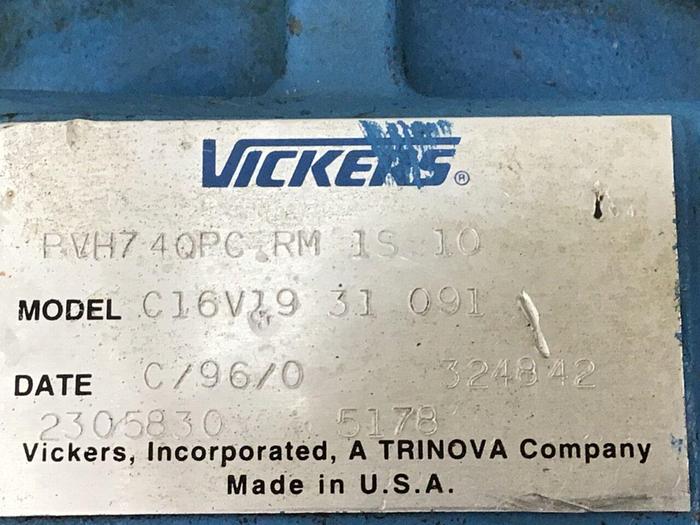 Used VICKERS Hydraulic Vane Pump PVH74QPCRM1S10C16V1931091 Used