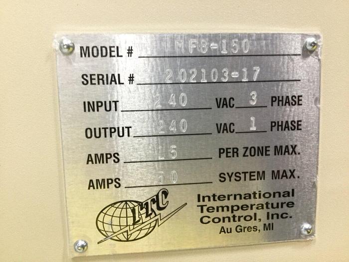 IDEAL MACHINERY 8 Zone Hot Runner IM-MF8-150-A1ST NEW