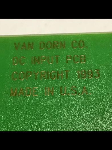 Used VAN DORN DC Input Board 330037 PC330-037 Used