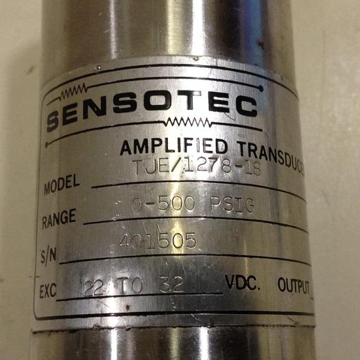 Used SENSOTEC Sensor TJE/1278-18 #77756