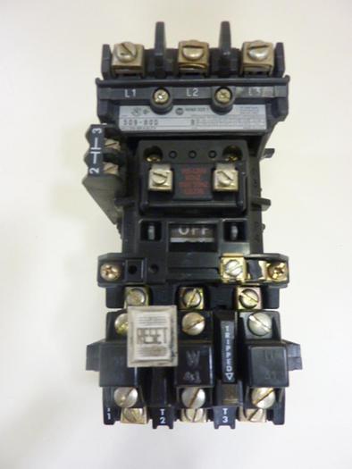 Used ALLEN BRADLEY Starter Size 1 509-BOD SER B W41 #43843
