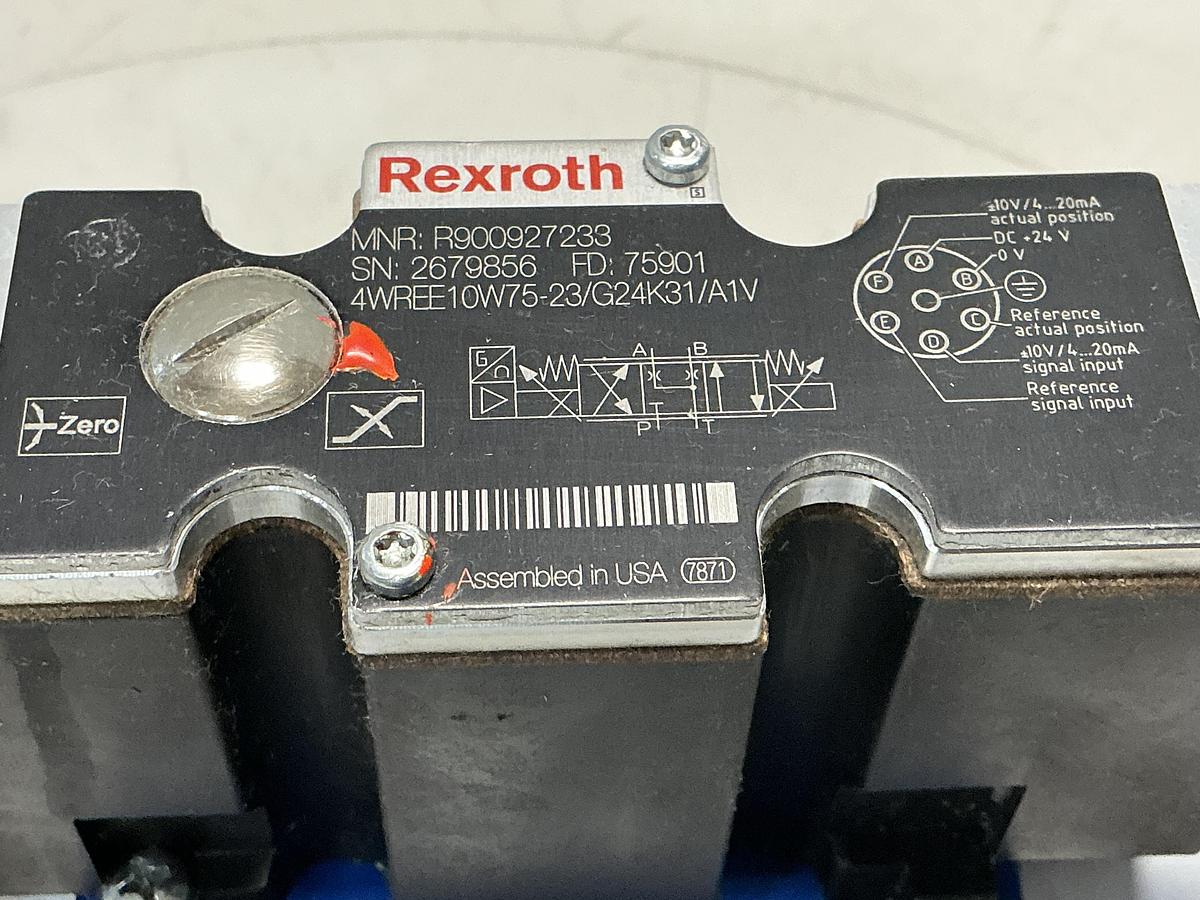 Used REXROTH 4WREE10W75-23/G24K31/A1V