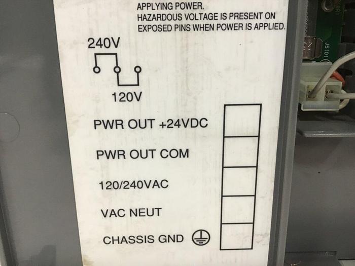 Used ALLEN BRADLEY Power Supply, Slot Rack 1746-P2 SER C / 1746-A10 SER B #129888