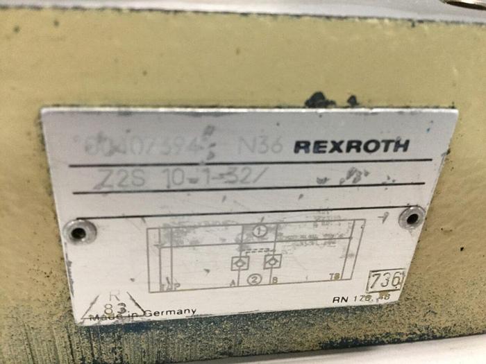 Used MANNESMANN REXROTH Check Valve Z2S10132 #114725