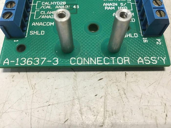 Used BARBER COLMAN Connector Assembly PC Board A-13637-3 #134143