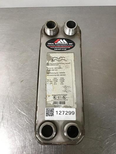 Used ALFA LAVAL Refrigerant Heat Exchanger CB27-24H #127299