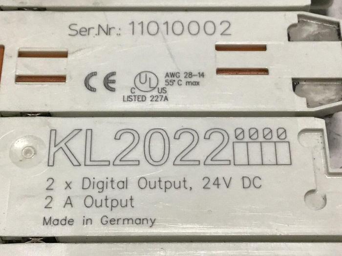 Used BECKHOFF Digital Output Module KL2022 #125219