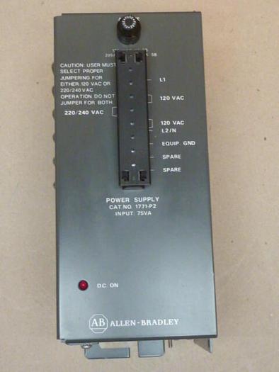 Used ALLEN BRADLEY Power Supply 1771-P2 SER B #32639