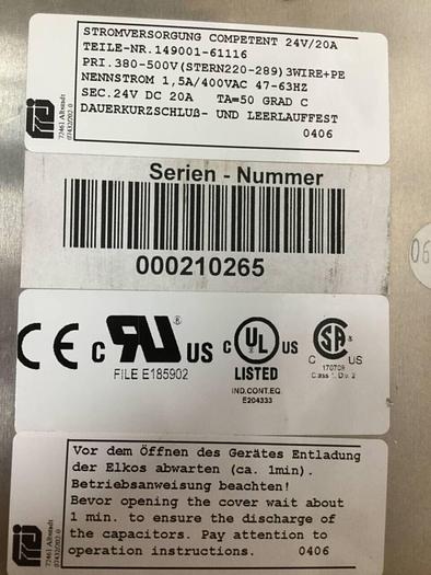 Used COSMOS Power Supply Drive 149001-61116 Used