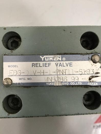 Used YUKEN Relief Valve EDG-01V-H-1-PNT11-5103 Used