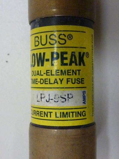 Used BUSSMANN 9 Amp Fuse LPJ-9SP #62281