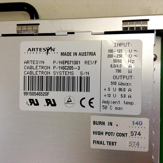 Used CABLETRON Power Supply 6C205-3 #75568